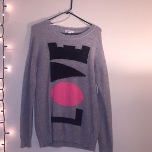 Oversized LOVE sweater